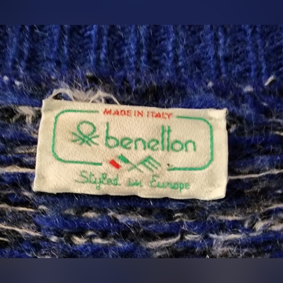 United Colors of Benetton Mohair Sweater sz 44, US 10, Made in Italy - Picture 3 of 12